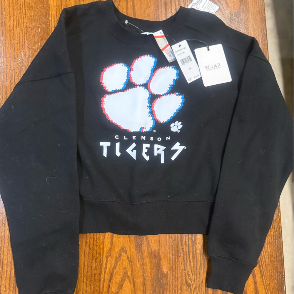 NWT Clemson Tigers Black Sweatshirt Sz Medium